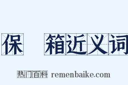 保險箱近义词是什么意思的图片